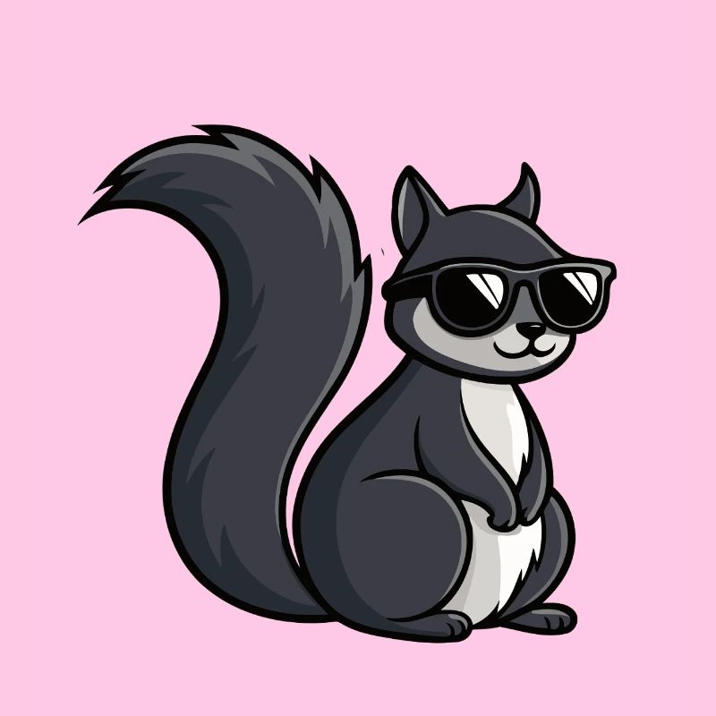 Coole Eichhörnchen-Dunkle Brille