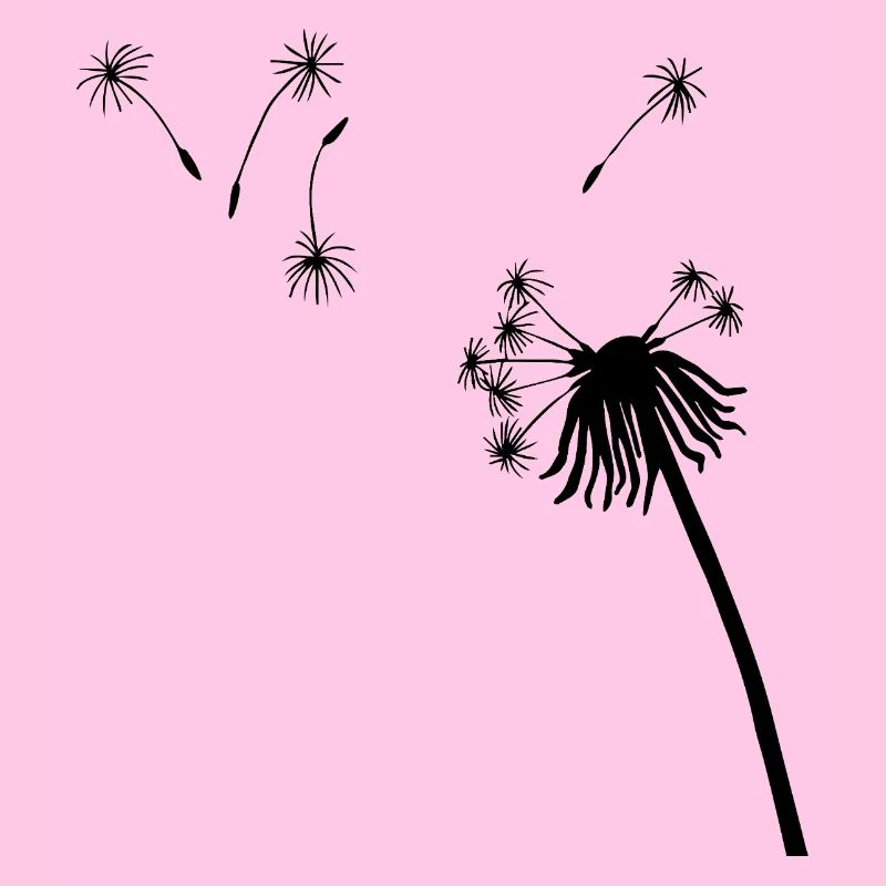 Silhouette Seeding Löwenzahn