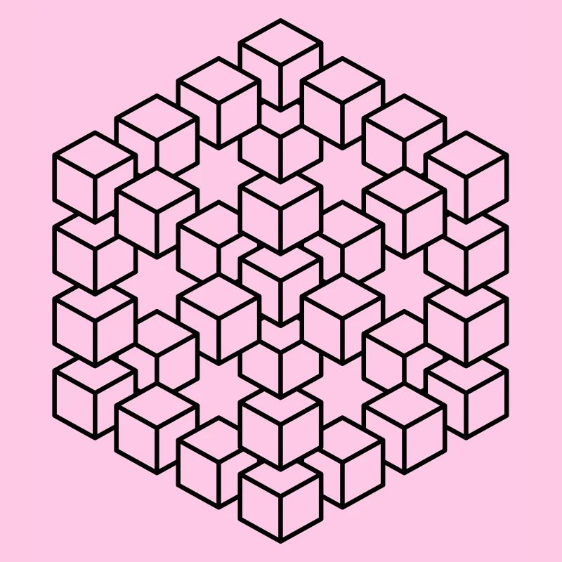 Figure impossible imagination géométrie cube Escher