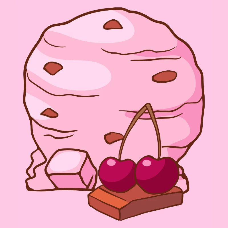 Crème glacée à la cerise Crème glacée à la crème glacée