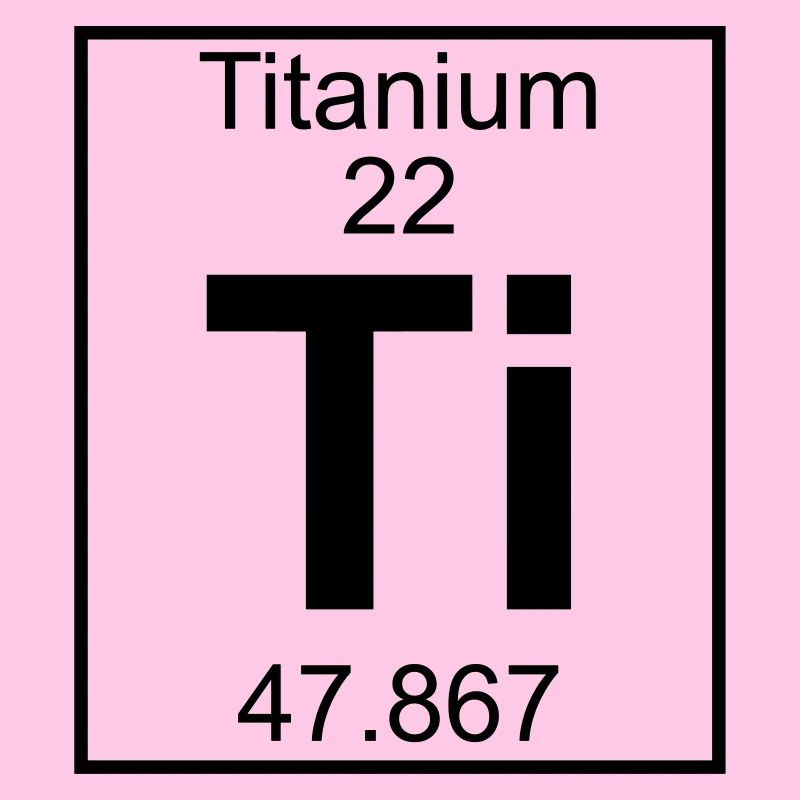 Periodic table element 22 - Ti (titanium) - BIG