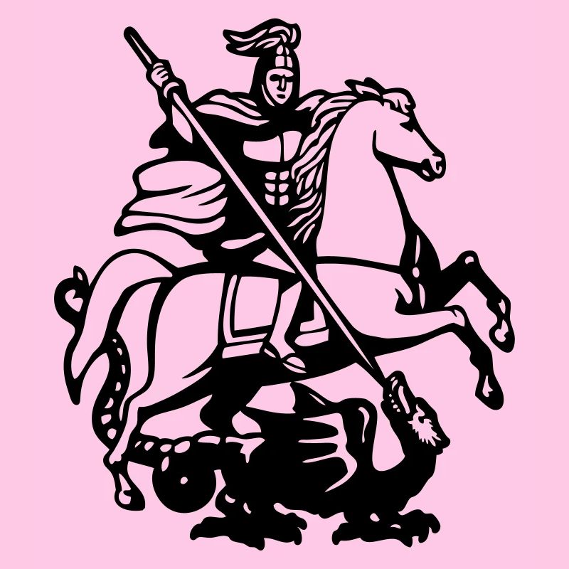 Knight Saint George slaying the dragon
