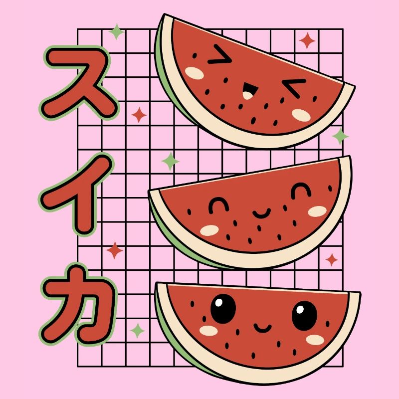 Pastèques Kawaii