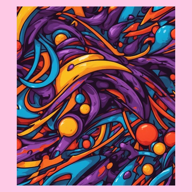 Composition de couleurs abstraite