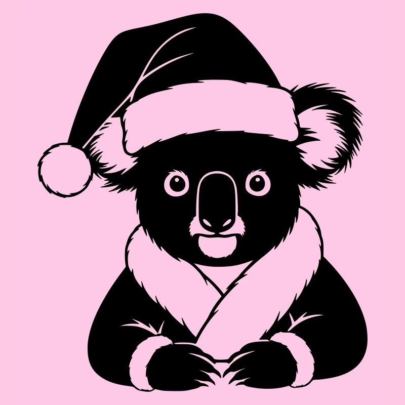 Comic de Noël Koala – Noir & Blanc