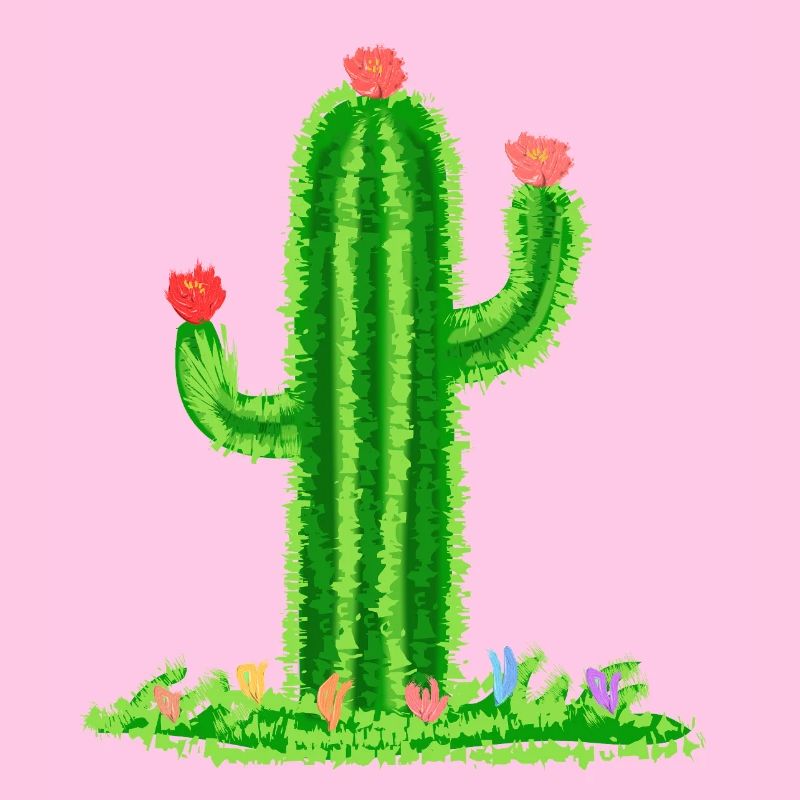 Cactus with flower