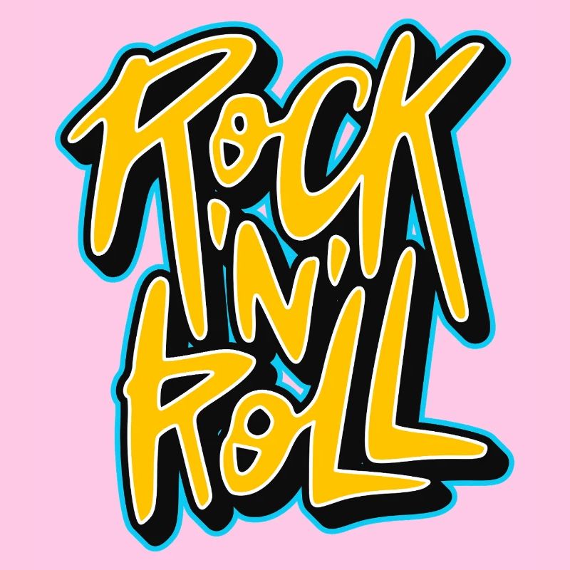 Graffiti Rock 'n' Roll Text-Logo