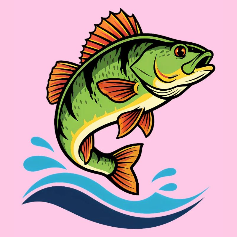Pêche colorée à la perche