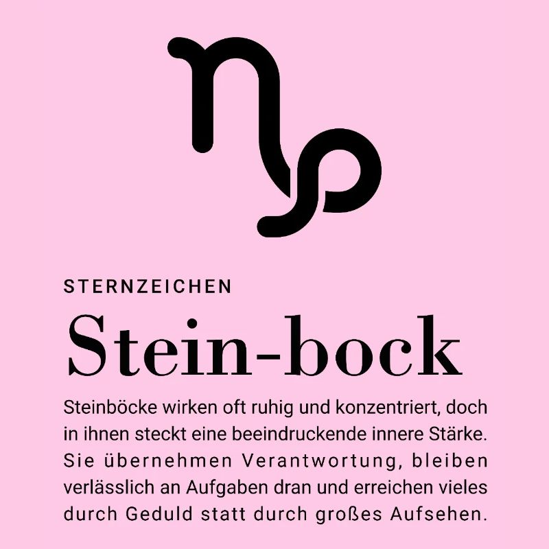 Sternzeichen Steinbock