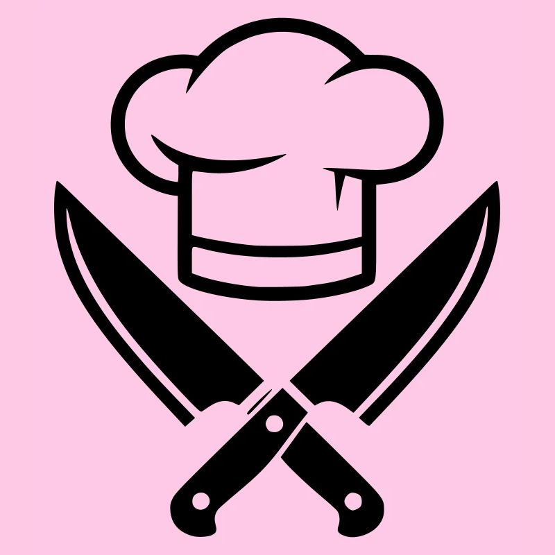 Silhouette de couteau de chapeau de chef