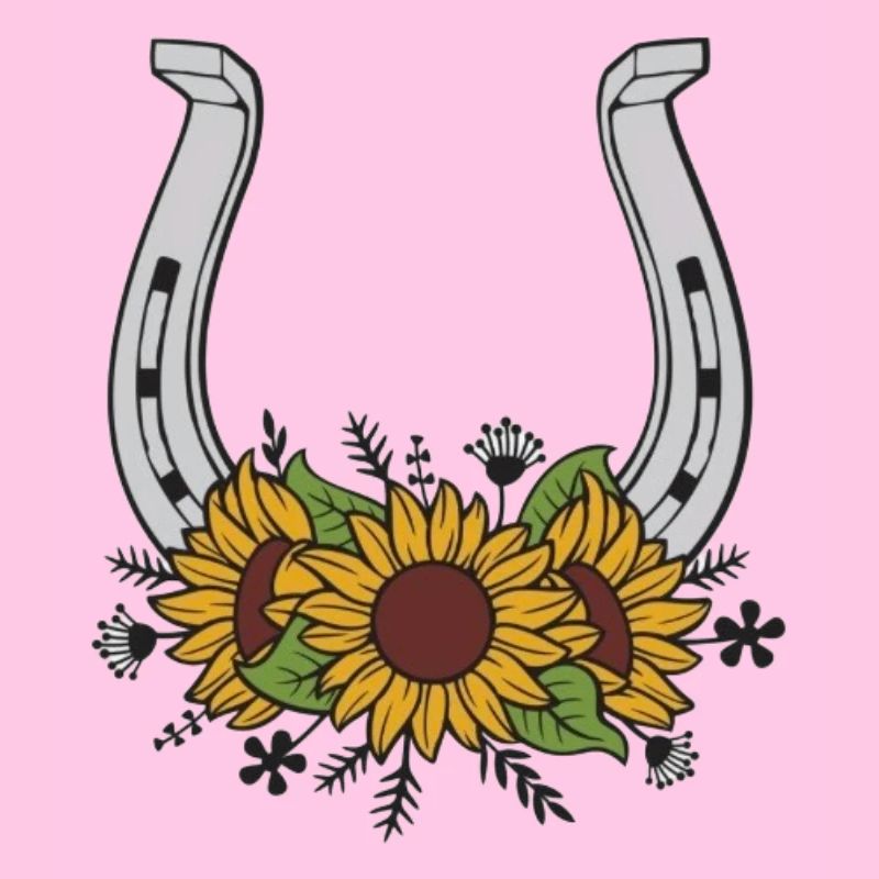 Sonnenblumen Hufeisen Muster
