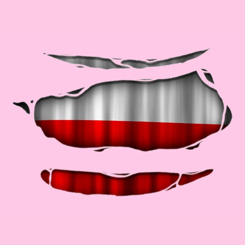Pologne Drapeau Ripped 017
