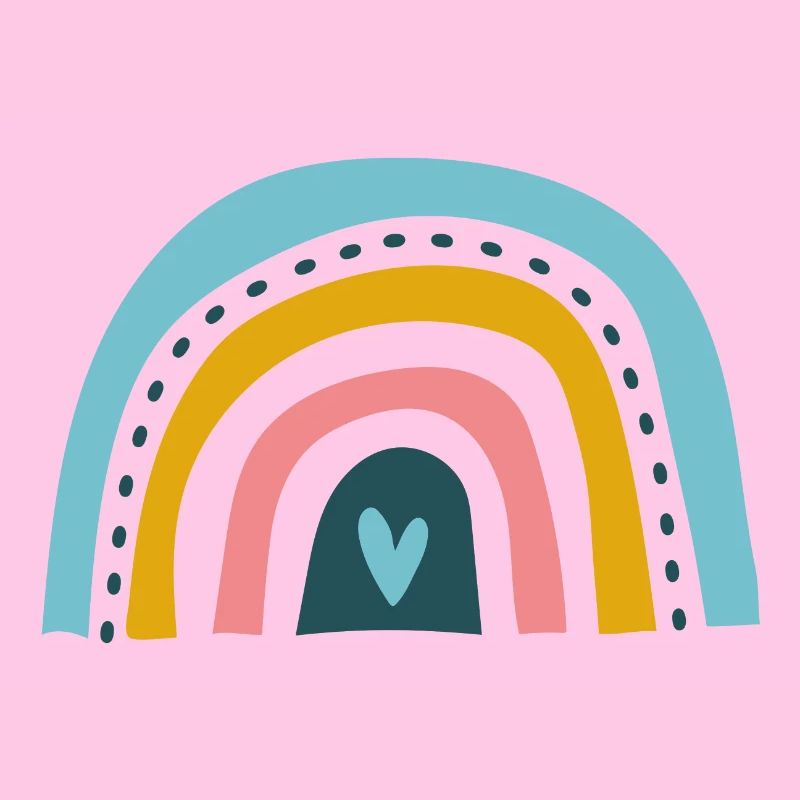 Regenbogen mit Herz