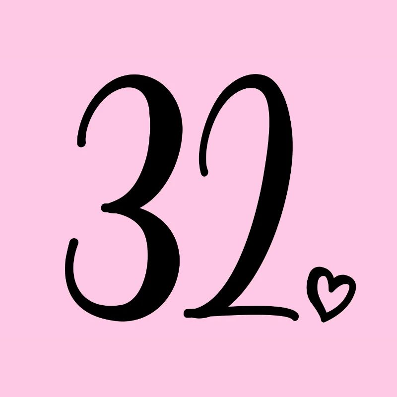 Mignon numéro 32, 32 ans, cadeau de 32e anniversaire