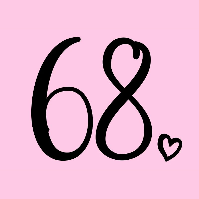 Mignon numéro 68, 68 ans, cadeau de 68e anniversaire