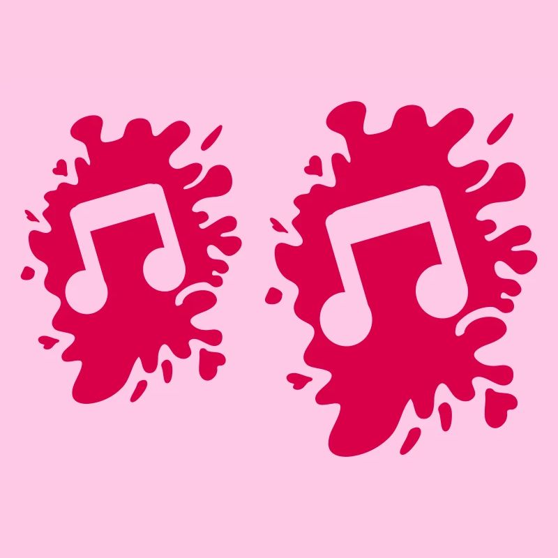 Musical note blobs
