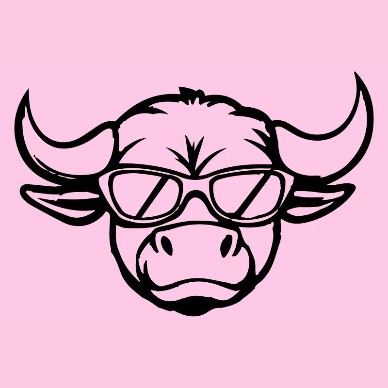 Visage de bande dessinée Taureau