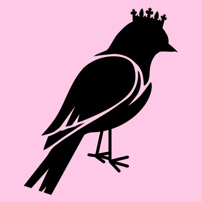 Vogel mit Krone