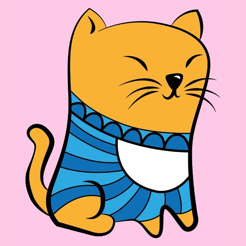 Katze mit Pullover