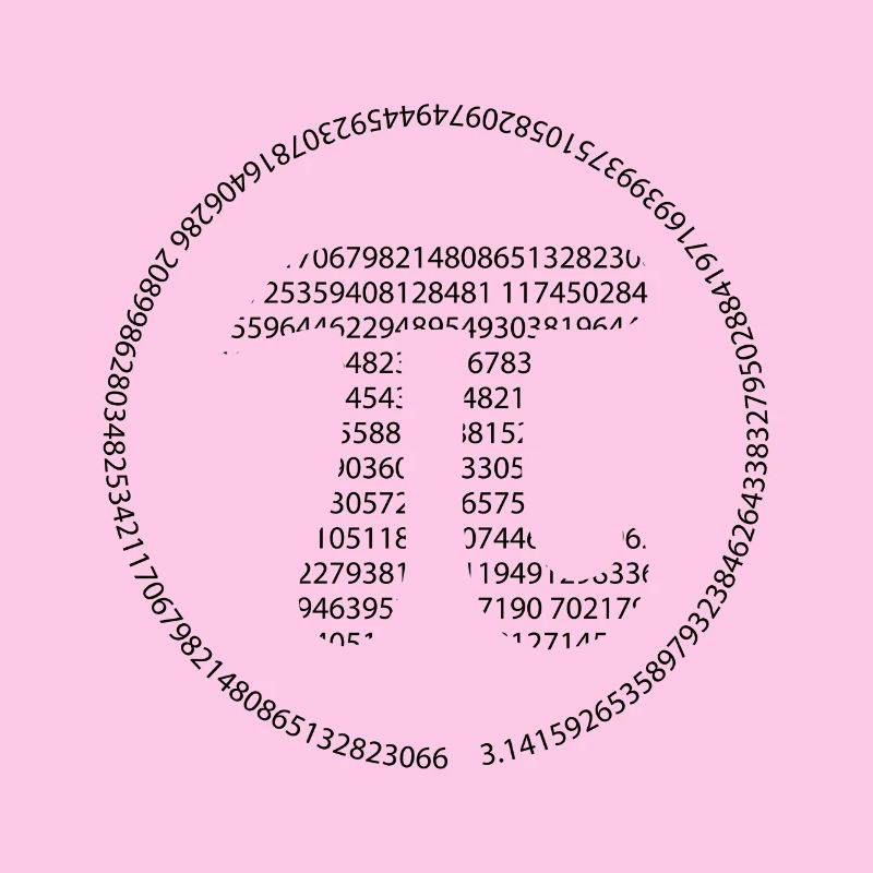 Pi - Pi Day - black