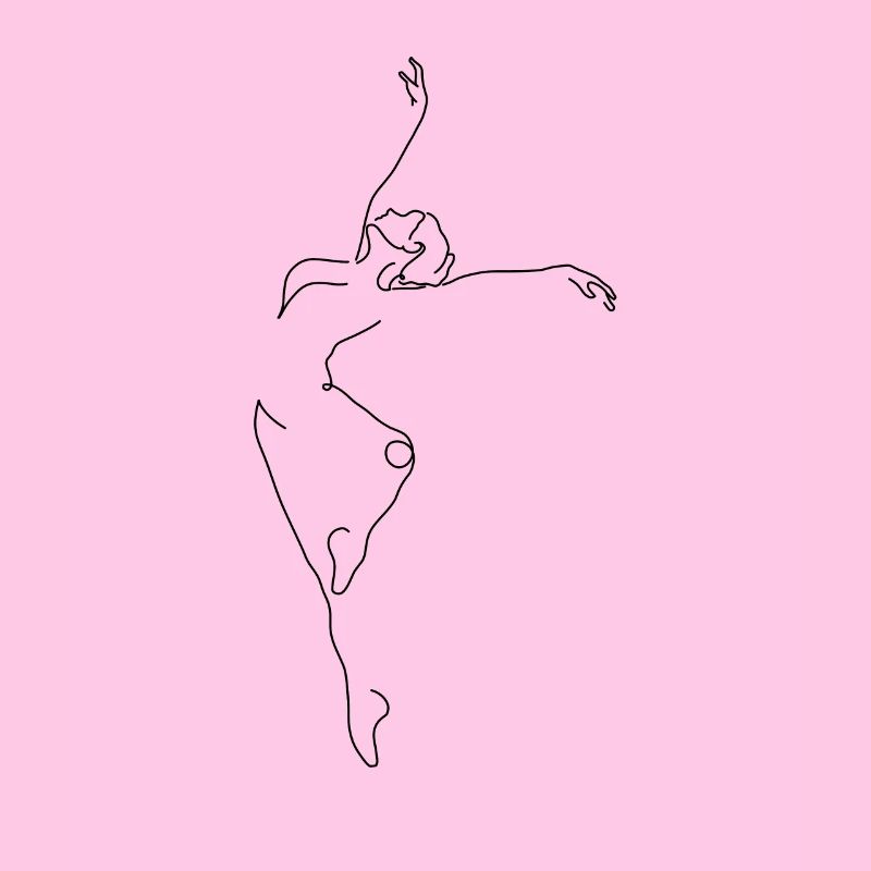 Danseur danse dancing lineart