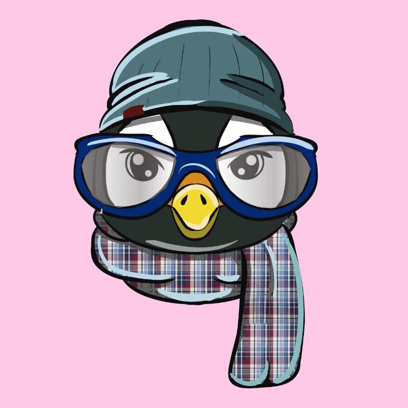 Hipster Pinguin