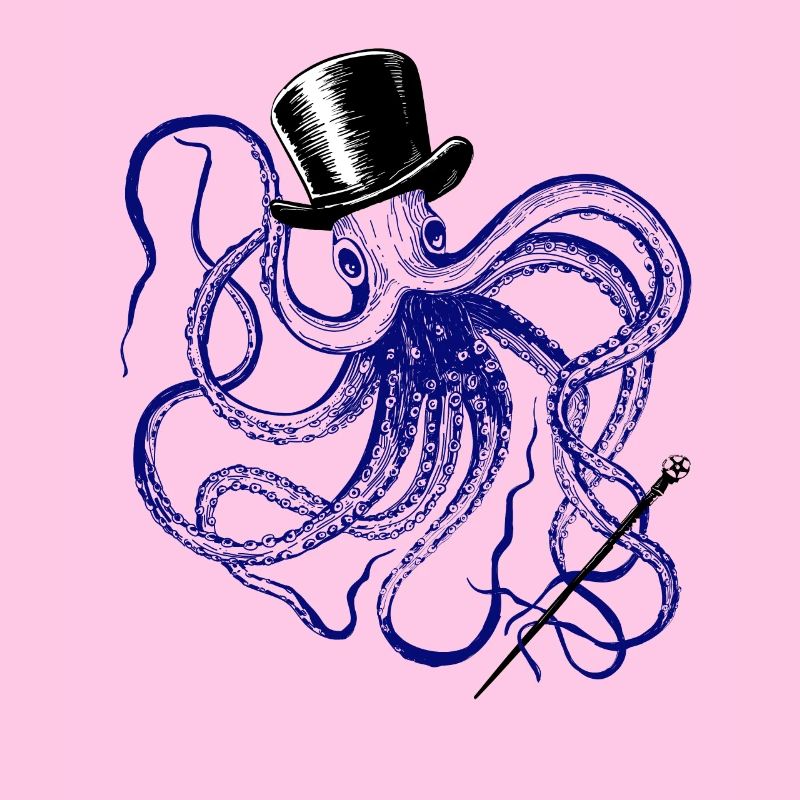 Octopus Magician Vodoo Monster Octopus Squid Ink