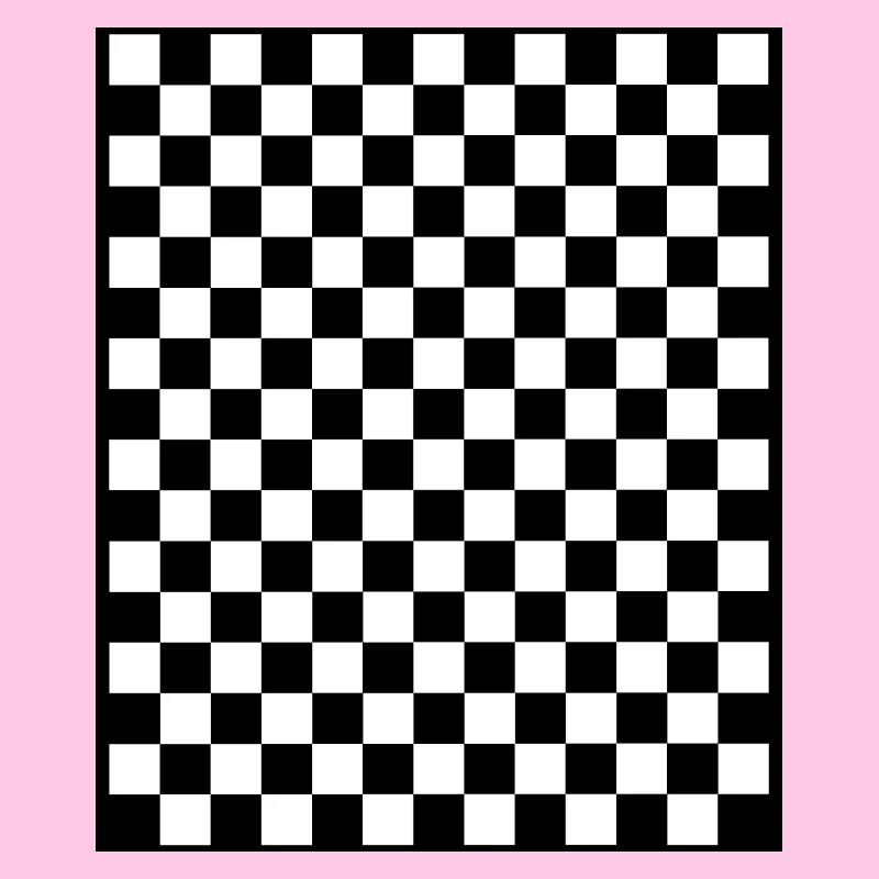 Checkerboard I Pattern Squares black and white