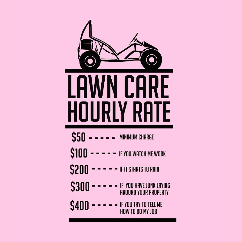Garden lawn mowing mower hourly wage