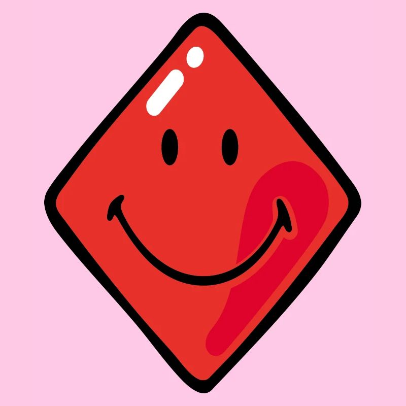 Smiley Diamonds Red
