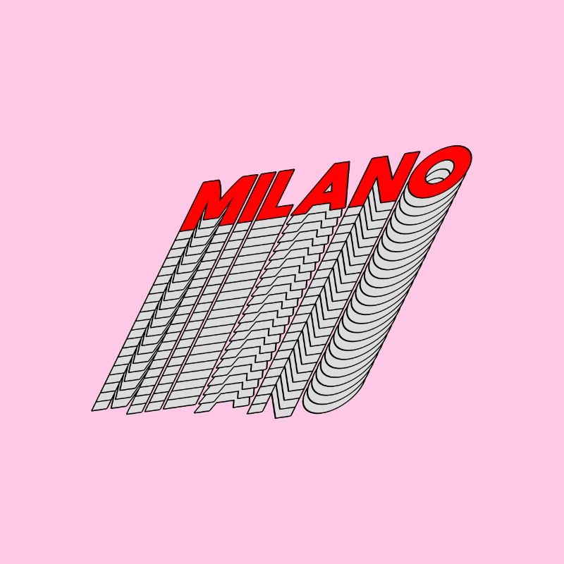 Milano Neon Lines 3D Perspective