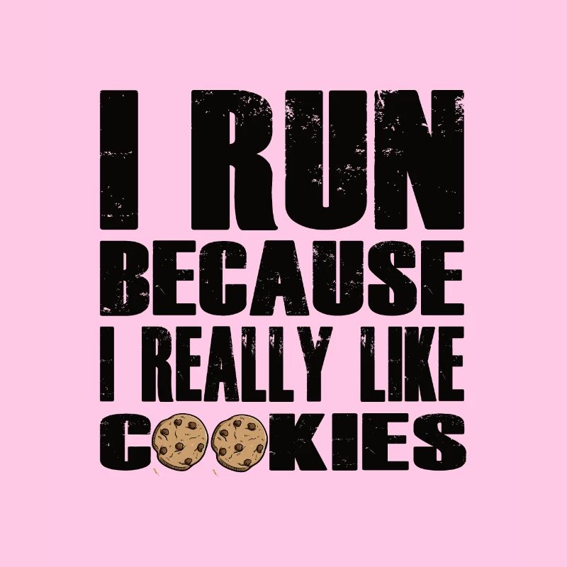 Citation de course amusante avec design de cookie