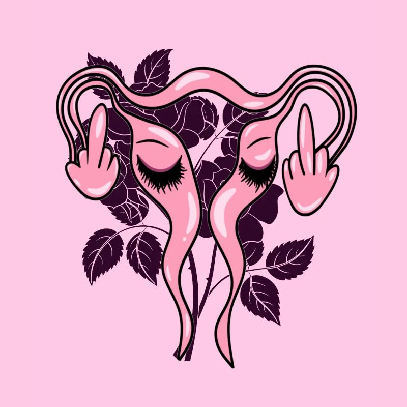 Mittelfinger Uterus Gebärmutter Pro-Choice