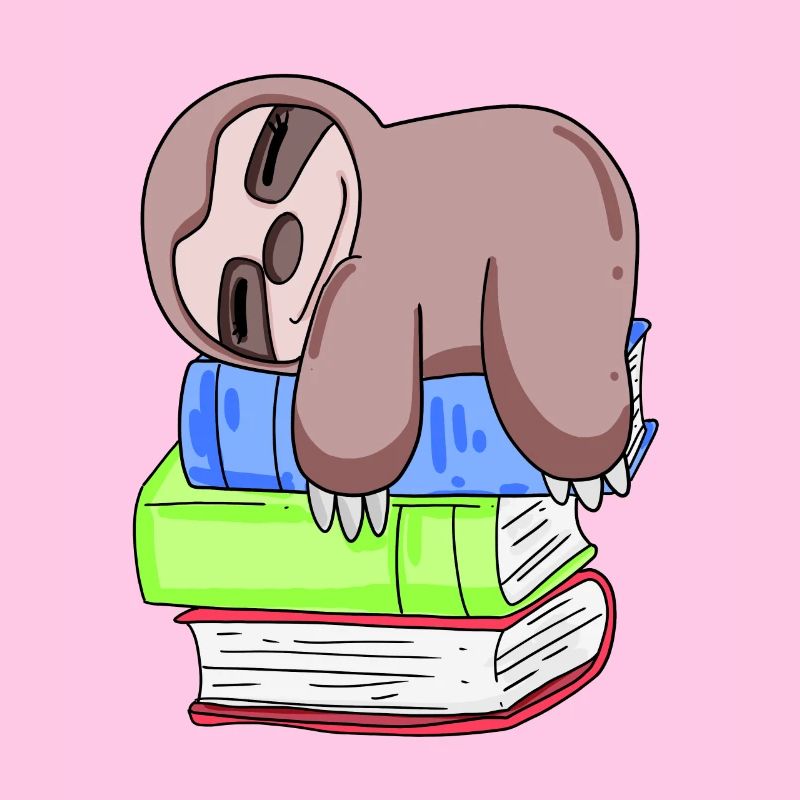 Sloth Book Books Reading