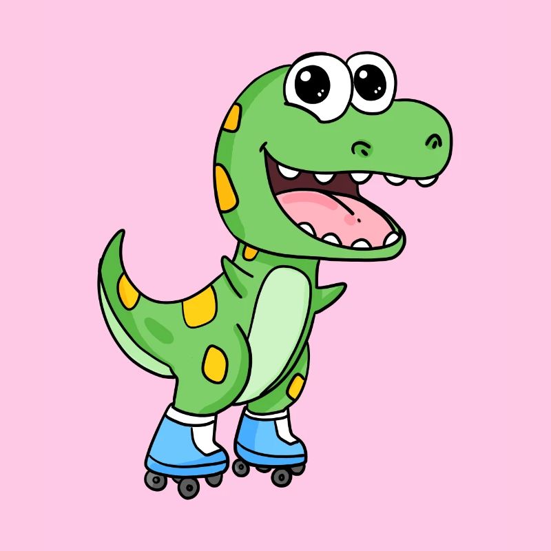 Inline Skating Roller Skates Dinosaur