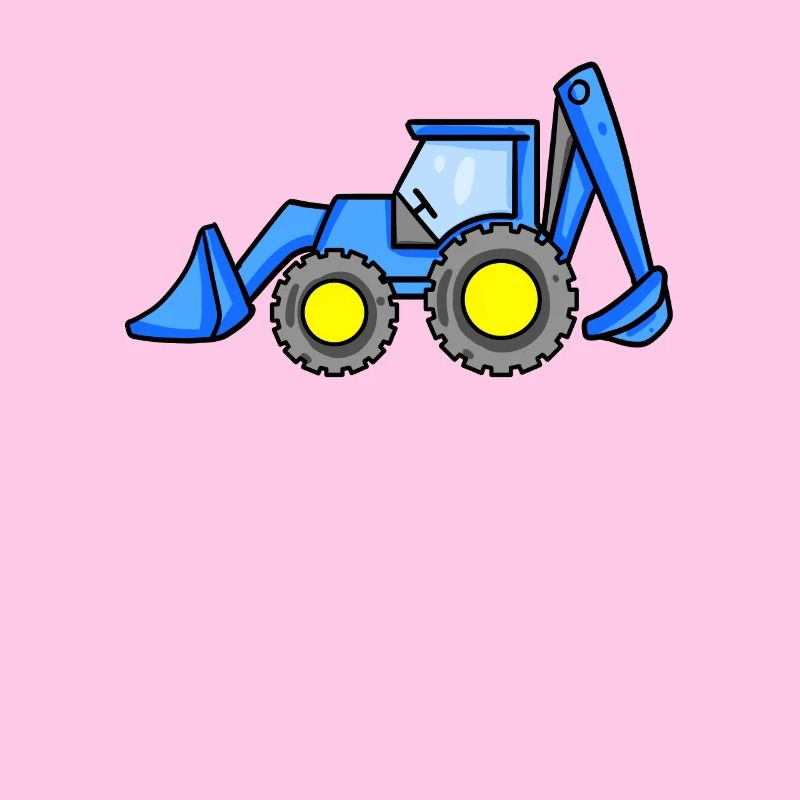 Excavator vehicle construction site