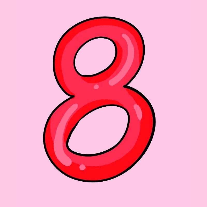 8 rouge