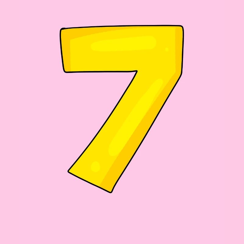 Nummer 7 - Zahl 7