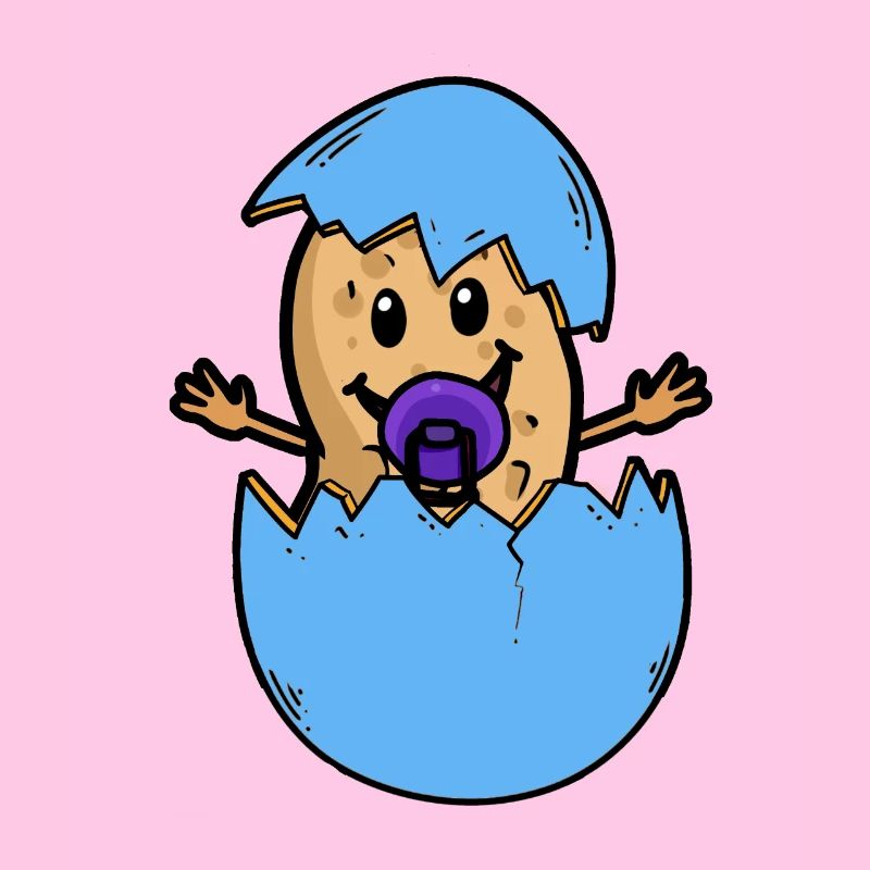 Coquille d’arachide naissance bébé éclosion oeuf