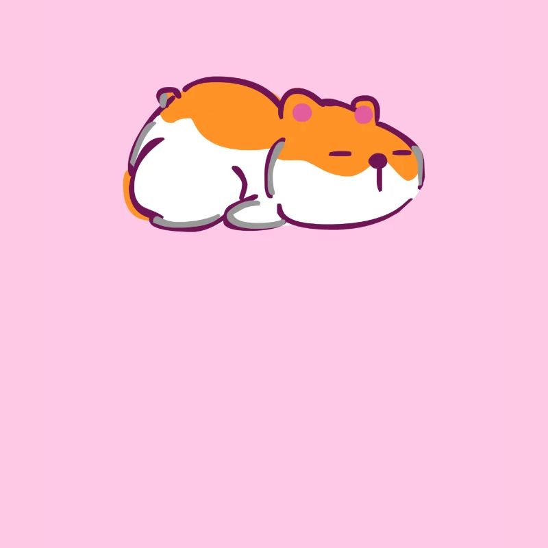Sleeping hamster