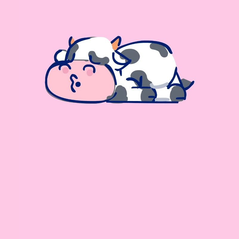 Sleeping cow