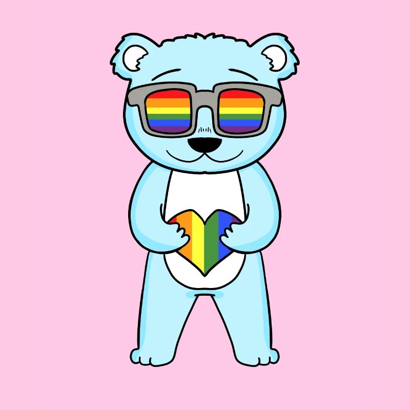 LGBT Tier Bär Regenbogen