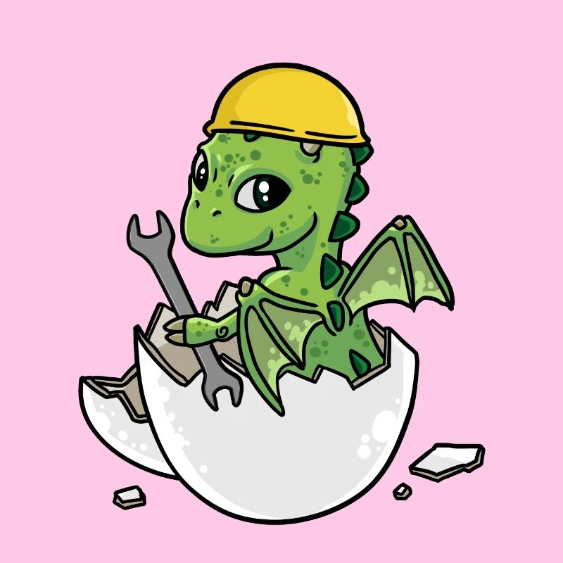 Dino Craftsman Eggshell Tool Car Workshop