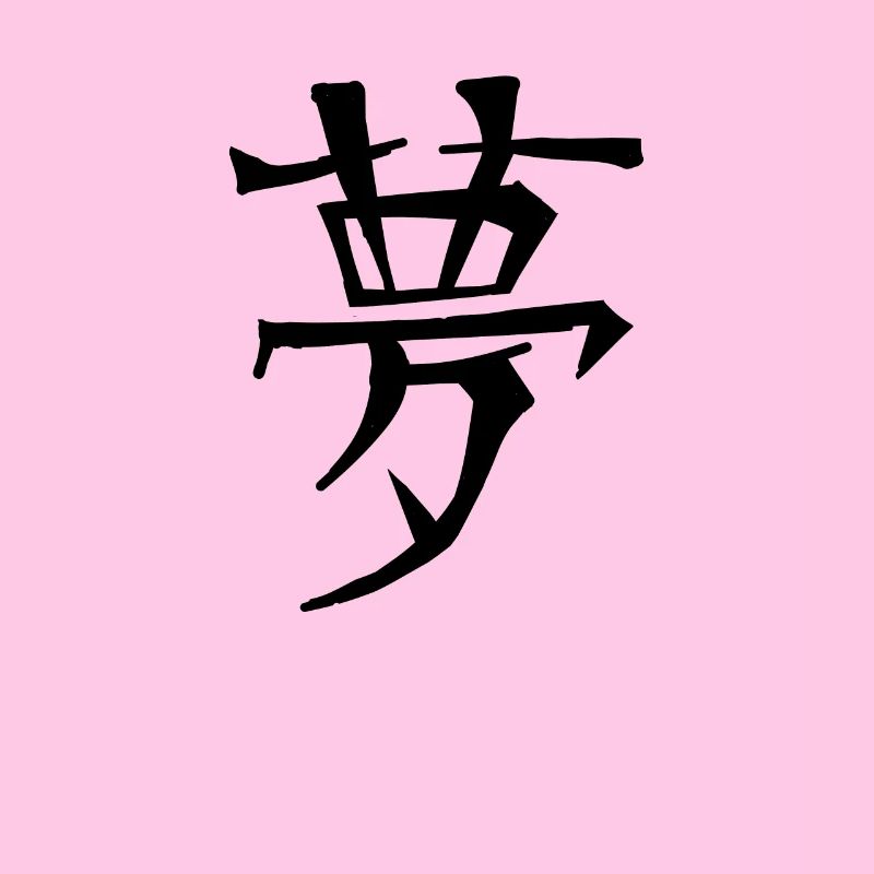 Dream Chinese Script Character Symbol