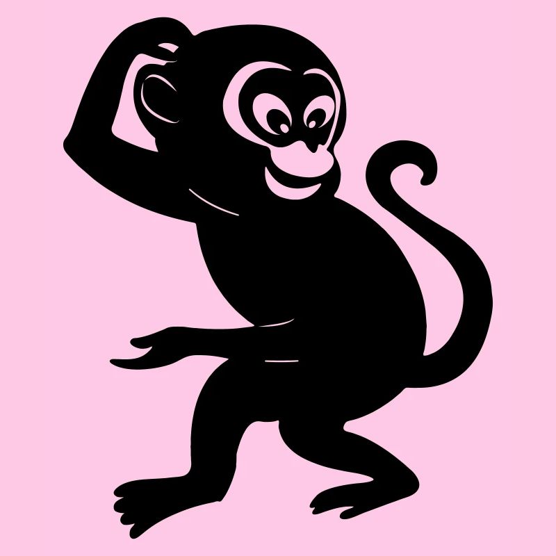 Figure d’ombre de singe