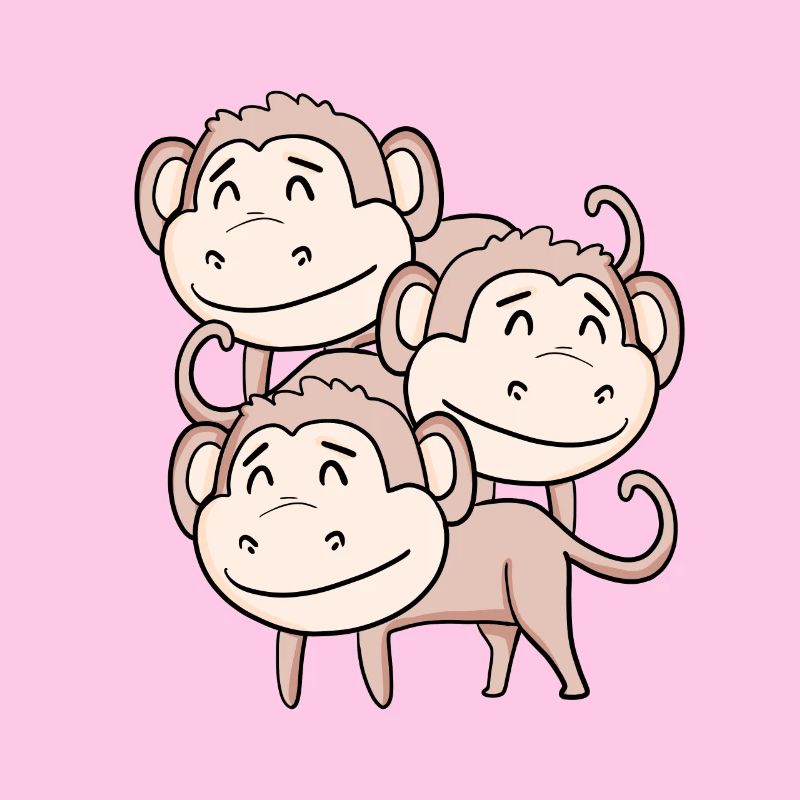 Singes mignons - Singe