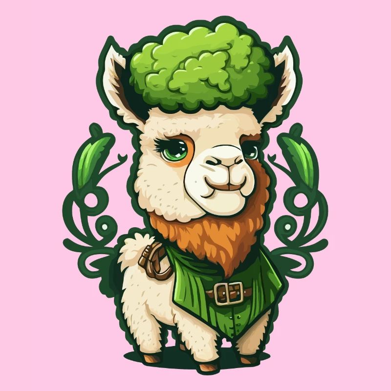 Süsses St Patricks Day Lama