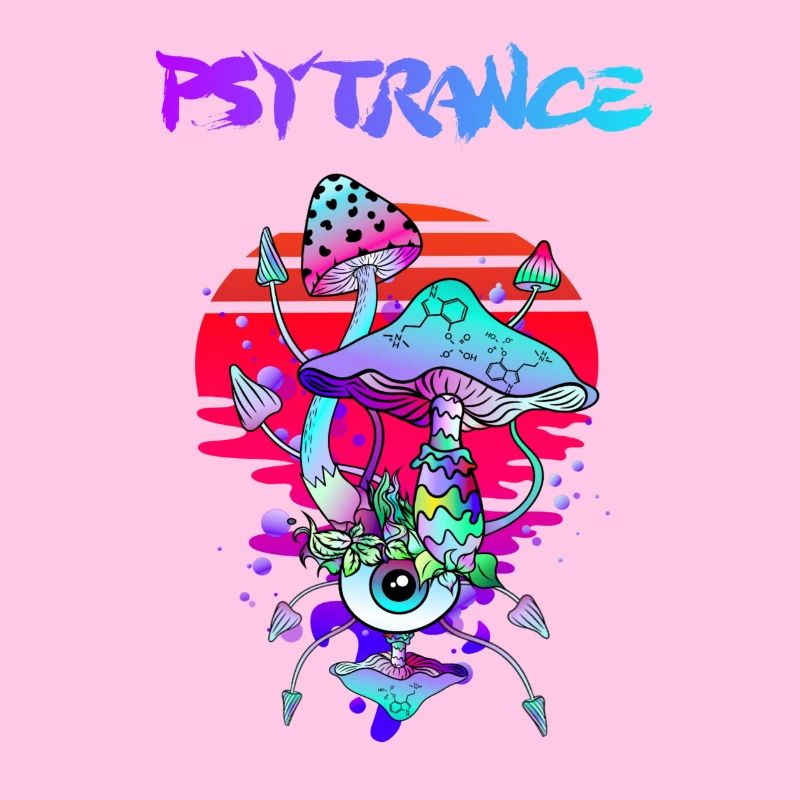 Psytrance Psychedelic Magic Mushrooms