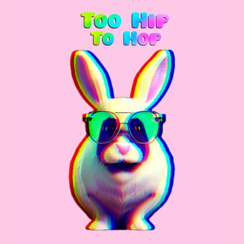 Cool Easter Bunny with Sunglasses