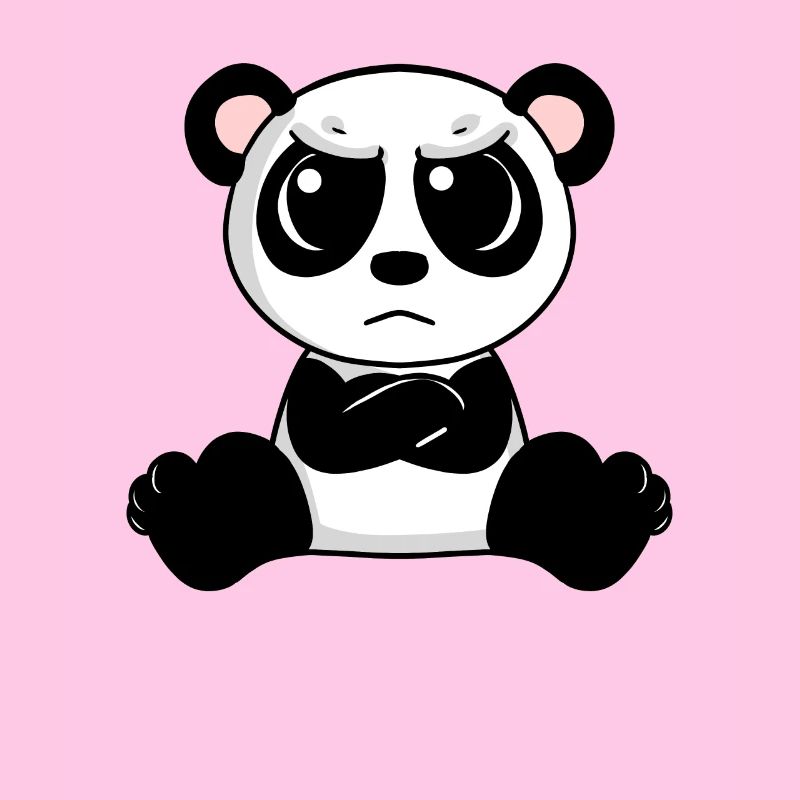 wütender Panda